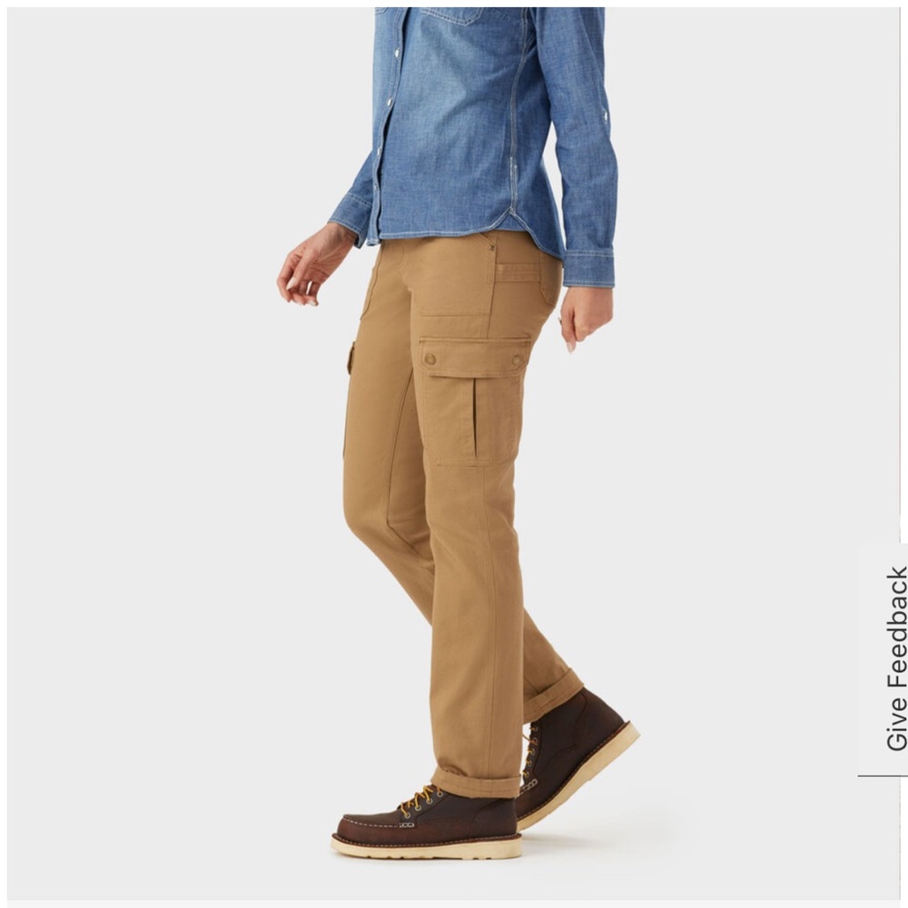 Duluth Trading Co Women's DuluthFlex Fire Hose Slim Leg Cargo Pants - Picture 2 of 4